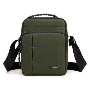 Mens Casual Oxford Cloth Backpack Waterproof Travel Business Crossbody Bag Small Single Shoulder Bag Leisure Style Male Purse