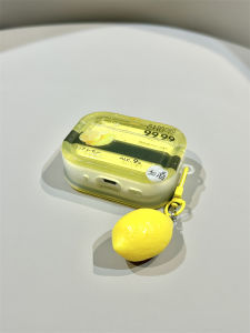 Lemon Juice Pattern Airpods pro 3 4 Protective Case Apple Earphone Cover Soft Shell Bluetooth Headset Case Simple Cool Style