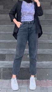 Celana Jeans Wanita Boyfriend Highwaist Jeans Wanita Kekinian