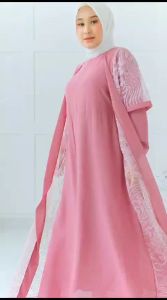 Gamis Ceruty Mix Brokat & Dress Ceruty Premium Terbaru