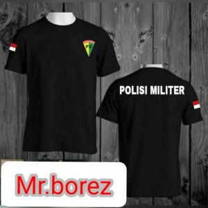 KAOS POLISI MILITER TANGAN PENDEK KAOS PM LENGAN PENDEK BAJU POLISI MILITER KAOS DISTRO BAJU PRIA
