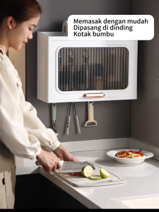 【Arfex】Lemari Dapur Gantung Lemari Dinding Dapur Rak Gantung Dapur Kabinet Dapur Atas Rak Bumbu Dapur Dinding Lemari Kabinet