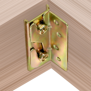 Biblio【Ready in Stock】 4pcs/set Bed Rail Brackets Bed Frame Fixing Connecting Furniture Hinge