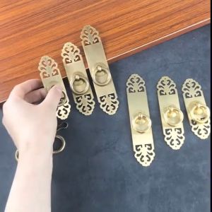 01 Núm tay nắm ngăn kéo bàn tủ cửa đa năng bằng hợp kim đồng đặc phong cách cổ điển (mẫu S5)