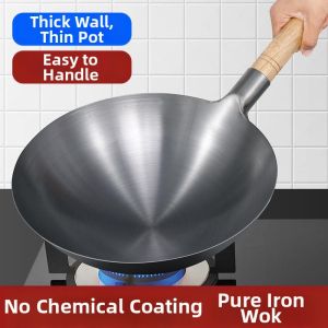 Besee | Traditional Zhangqiu Iron Wok Non-Stick Uncoated Home Use Gas Stove