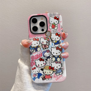 Full Cover Hellokitty Cat Pink Girl Heart Phone Case for Apple 16Promax New Model Bwaw Brand Ins Style Protective Shell Drop Resistance
