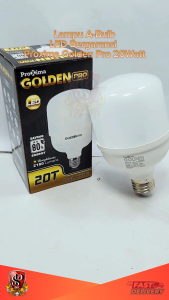 Lampu LED 20W Proxima Golden Pro / Bohlam LED Bergaransi SNI Proxima Golden Pro Cahaya Putih Terang 20 WATT Hemat Energi