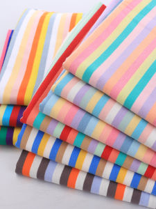 Áo Thun Dệt Kim Mỏng Mùa Hè Bằng Cotton Nguyên Chất Nhiều Màu Sắc Cho Trẻ Em Vải Thêu Sọc Thoáng Khí Chất Liệu Thủ Công DIY