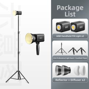 JIAHUACAI | Portable High Brightness COB LED Video Light