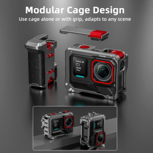 For Insta360 Ace Pro 2/Ace Pro Grip Kit Camera Metal Frame Case Bundle With Lens Cap For Insta 360 Ace Pro2/Ace Pro Accessories