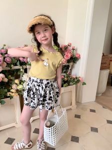 ByKiddos - Rok Celana Anak Perempuan / Celana Pendek Kasual Bayi / Celana Rok Anak Motif Bunga Impor