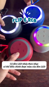 Loa Bluetooth FLIP6 RGB Giá Rẻ Âm Thanh Hay Loa Không Dây FLip6 Loa Mini Có Dây Treo Nhỏ Gọn