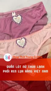 QUẦN LÓT NỮ THUN LẠNH PHỐI REN LỤA HÀNG VIỆT NAM - QL017