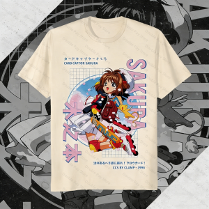 Bandai | Cardcaptor Sakura T-shirt Kawaii Anime Manga Waifu Kero-Chan Gift Shirt Plus Size Mens Shirts Woman t-shirts Tops Kids Shirts