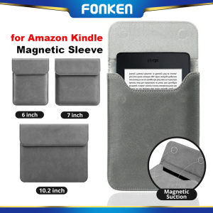 FONKEN E-Reader เคสแม่เหล็กสำหรับ Kindle ฝาครอบป้องกัน6/7/10.2นิ้ว E-Book Dalaman Tas เคสหนัง