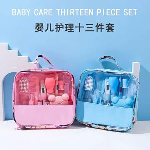 13pcs Gift Set Baby Kids Health Care Grooming Nail Hair Brush Kit Baby Grooming Tools