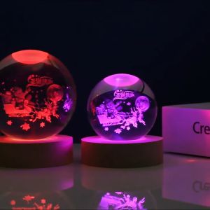 Đèn Ngủ Pha Lê 3D Phát Sáng Quả Cầu Pha Lê 12 Cung Hoàng Đạo Đèn USB Thích Hợp Decor Trang Trí Quà Tặng Ý Nghĩa