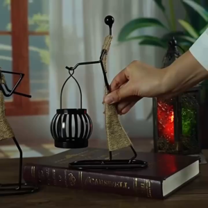 Giá đỡ nến đèn trang trí tượng trang trí decor bàn ăn đàn piano nhà bếp phòng khách