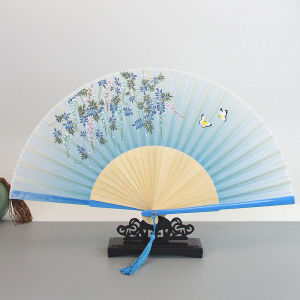Neo-chinese Style Folding Fan For Classical Dance And Photography