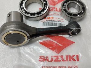 JUAL BATANG PISTON / STANG SEHER SUZUKI SATRIA FU 150 25G ORI PLUS BEARING KRUK AS 6207-63/28