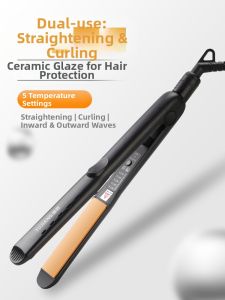 TUJIANG | Negative Ion Straightening & Curling Iron Small Styling Tool
