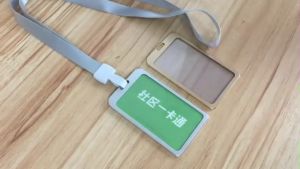 Tempat Kartu ID Vertikal Paduan Aluminium/Tempat Pameran Pemegang Kad (HARGA UNTUK 1 PCS) Aluminium Alloy ID Card Holder LCX3 Atm Ukuran 86x54mm