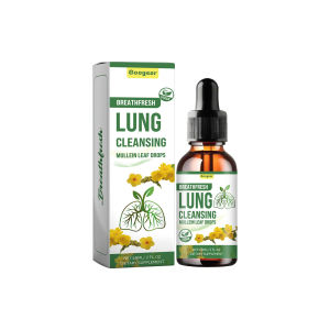 【Hot Sale】Lung Cleansing Mullein Leaf Drops Mullein Leaf Extract Capsule For Lung Cleansing Liver Cleaning Lungs Drops Detoxification Lug Clears Respiratory Breath Detox Herbal Extract Cleaner Respiratory System Support Lung Cleaning Health Care(60ml)