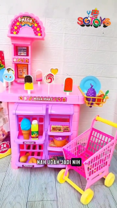 Mainan Supermarket SG Toys Megamart 140 Trolley Belanja Anak Edukatif Role Play Bermain Peran Set