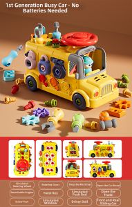 TonGJishi | Montessori Cognitive Development Toy Busy Board