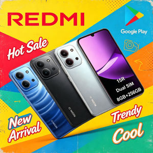 Redmi | REDMI 15R 5G Global Version Smartphone 6.72" HD Screen 5000mAh Battery Octa Core Dual SIM Unlocked Android Mobile Phone 8+256GB