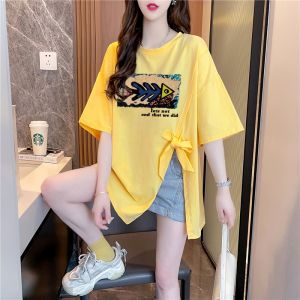 Maternity Short Sleeve T-Shirt Womens Heavy Embroidery Irregular Butterfly Design Summer Fashion Korean Style Loose Fit