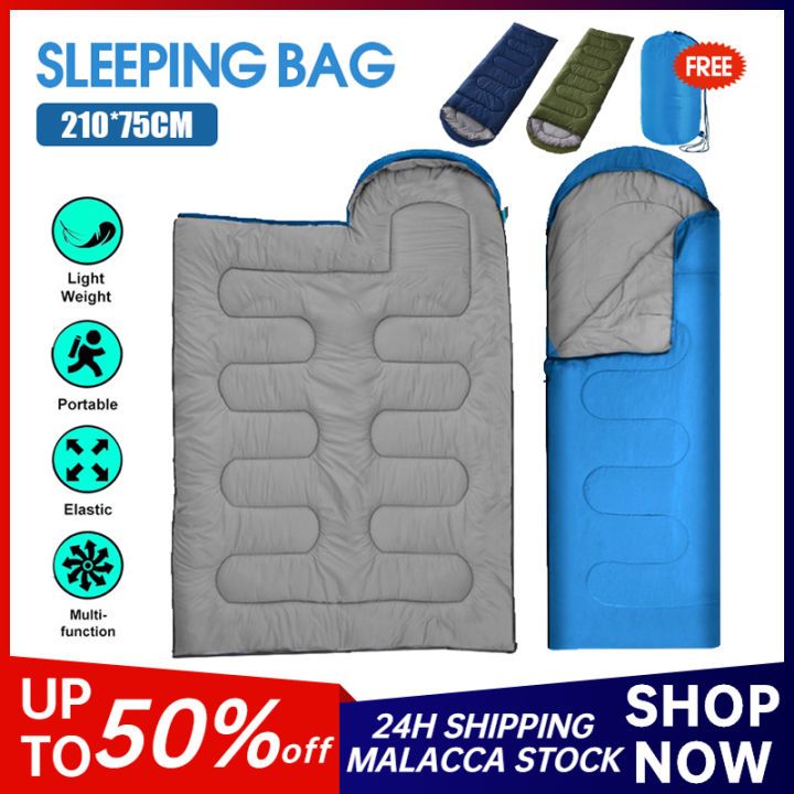 [MY Stock] Envelope Sleeping Bag Waterproof Camping Sleeping Bag Adult ...