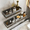 Black Bathroom Shelf White Rectangle Makeup Organizer Mental Corner Shelf Shampoo Storage Shelf Shower Wall Rack Bathroom811780. 