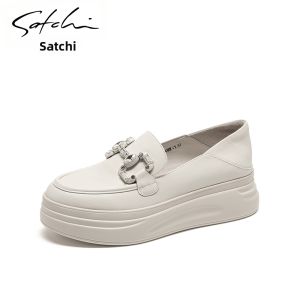 Comfortable Slip-On Thick Sole Height-Increasing Womens Loafers