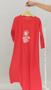 CF Kids Gamis Anak Perempuan Print DTF Kekinian Baju Muslim