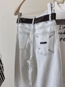 Quần Jeans Ống Rộng Kiểu Dáng Thẳng Khóa Sửa Chữa Đồ Đi Làm Thường Ngày Quần Jeans Denim Nữ Quần Ống Rộng Thường Ngày