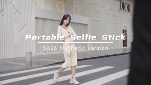 Ulanzi SK26 103cm Magnetic Phone Holder Clamp Mini Tripod Selfie Stick Stand Bluetooth Remote for Mobile Smartphone