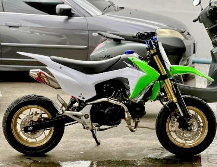 crf110 ชุดสีcrf110 เปลือก ถัง เบาะ ครบชุด สีเขียวเบาะดำ | Lazada.co.th