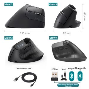 Sanwa Supply | Bluetooth Quiet Ergonomic Customizable Mouse