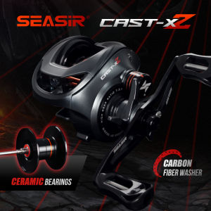 [OFFICIAL] SEASIR CAST X2 Reel BC Reel Pancing Baitcasting Kumparan Aluminium Rasio Gigi 7.3:1 6+1 Bantalan Bola Ganda Gagang Pegangan Serat Karbon 9kg Tarikan Maks Gulungan Pancing Umpan Casting BFS Gulungan Pancing Air Asin Segar RyobiSeasir