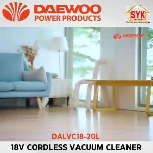 SYK DAEWOO DALVC18-20L 20L 18V Cordless Wet Dry Vacuum Cleaner Lithium Battery Vacuum Mesin Penyedut Habuk Bateri