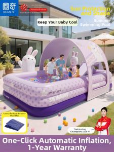EnjoyLife | Large Multi-purpose Inflatable Pool for Kids and Adults Thickened Sunshade