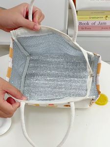 [พร้อมส่ง] กระเป๋าใส่กล่องข้าว กระเป๋าเก็บอุณหภูมิ ถุงเก็บความเย็น ฟอยล์อะลูมิเนียมฟอยล์ Biangels