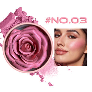 Floral Blush 3D petal Rose Petal Natural highlighter flower Blusher Pigment  Long Lasting Face Makeup Brighten Effect cosmetics