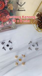 Accesories Tas Centang Kenong 10x8 mm (Tancap - Siap Pakai) // Kancing Kenong - Aksesoris Tas