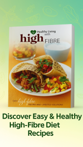 Healthy Living with high FIBRE หนังสือรวมสูตรอาหารสุขภาพ การใช้ชีวิตอย่างมีสุขภาพดีด้วย ใยอาหารสูง