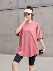 ชุดโยคะสำหรับผู้หญิง ชุดออกกำลังกาย แขนสั้น แห้งเร็ว ฟิตเนส วิ่งตอนเช้า ไซส์ใหญ่ ชุดวิ่ง เสื้อผ้ากีฬา ชุดโยคะ