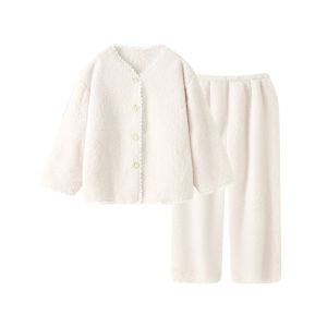 DAISONG | Winter Thick Flannel Sleepwear Set