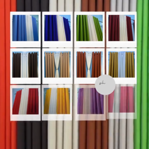 3in1 Set Curtain (7 feet/84inches Length) Aesthetic Plain Design 100% Katrina Fabric (RING TOP) 4.6 feet/56 inches Width
