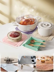 Foldable Thick Silicone Heat Insulation Table Mat